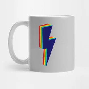 Rainbow Layered Lightning Bolt Mug